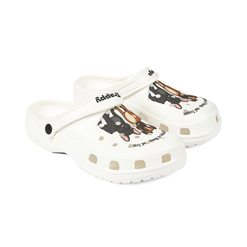 EVA Foam Clog Shoes — Cute Cartoon French Bulldogs "Mango" & "Trappy"