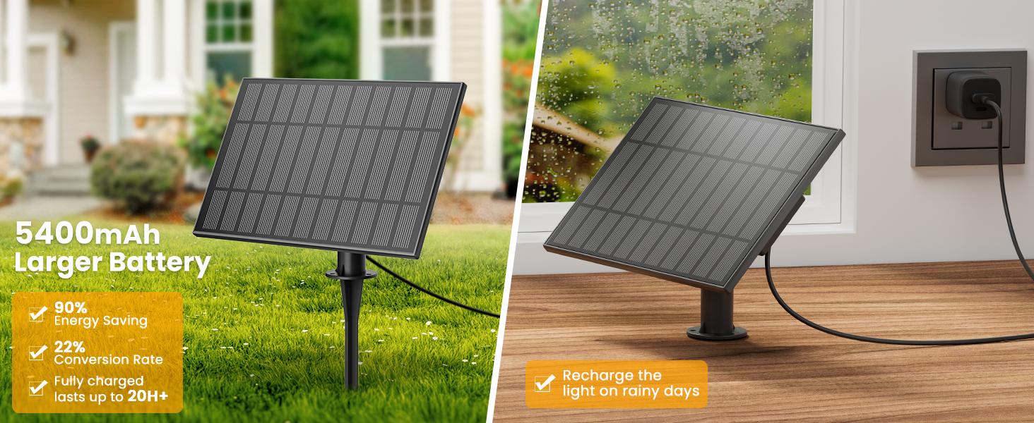 Brighttown Christmas, Halloween, 108-foot solar lights, outdoor waterproof, with remote control, 50 shatterproof LED bulbs, 3 light modes, adjustable porch, backyard, patio, garden, party