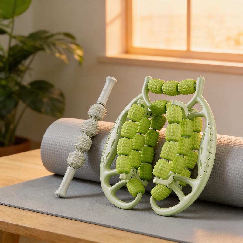 Anti Cellulite Roller & Lymphatic Drainage Massager - Fascia Blaster for Contoured & Smoother Skin - Tool for Sore Arms, Legs, Stomach & Buttocks - Body Care - Pilates Equipment Blood Flow Daily Cosmetic