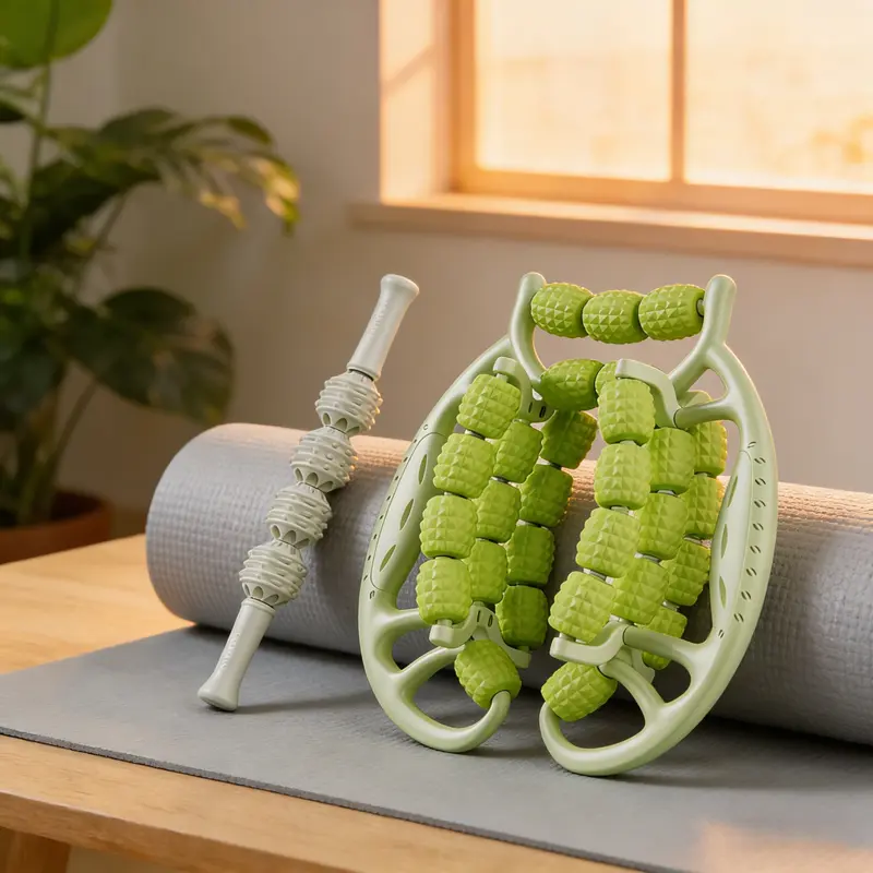 Anti Cellulite Roller & Lymphatic Drainage Massager - Fascia Blaster for Contoured & Smoother Skin - Tool for Sore Arms, Legs, Stomach & Buttocks - Body Care - Pilates Equipment Blood Flow Daily Cosmetic