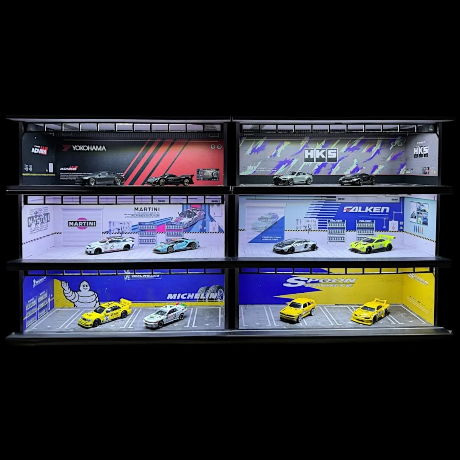 1:64 Scale Diecast Collectible Garage Diorama, Car Display Accessory for Model Cars & Diecast Toys, 1:64 Scale Garages, Diecast Car Model, Car Diecast Toys