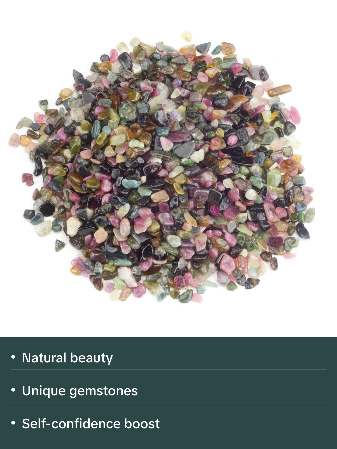 Cherry Tree Collection | Polished Gemstone Chips | 1/2 Pound (Multi-Tourmaline)