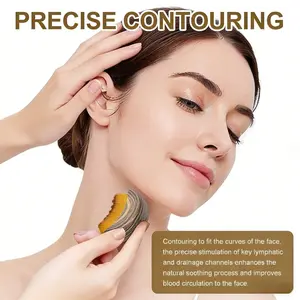 Professional Lymphatic Massage Brush, Designed for the Face. Contours to Facial Lines for a Comfortable Massage Experience, Elevating Your Daily Care Ritual.