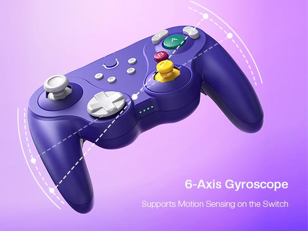 NYXI Warrior Purple Wireless Gaming Controller for Switch / PC / Mobile – Bluetooth Gamepad with Back Buttons & Vibration