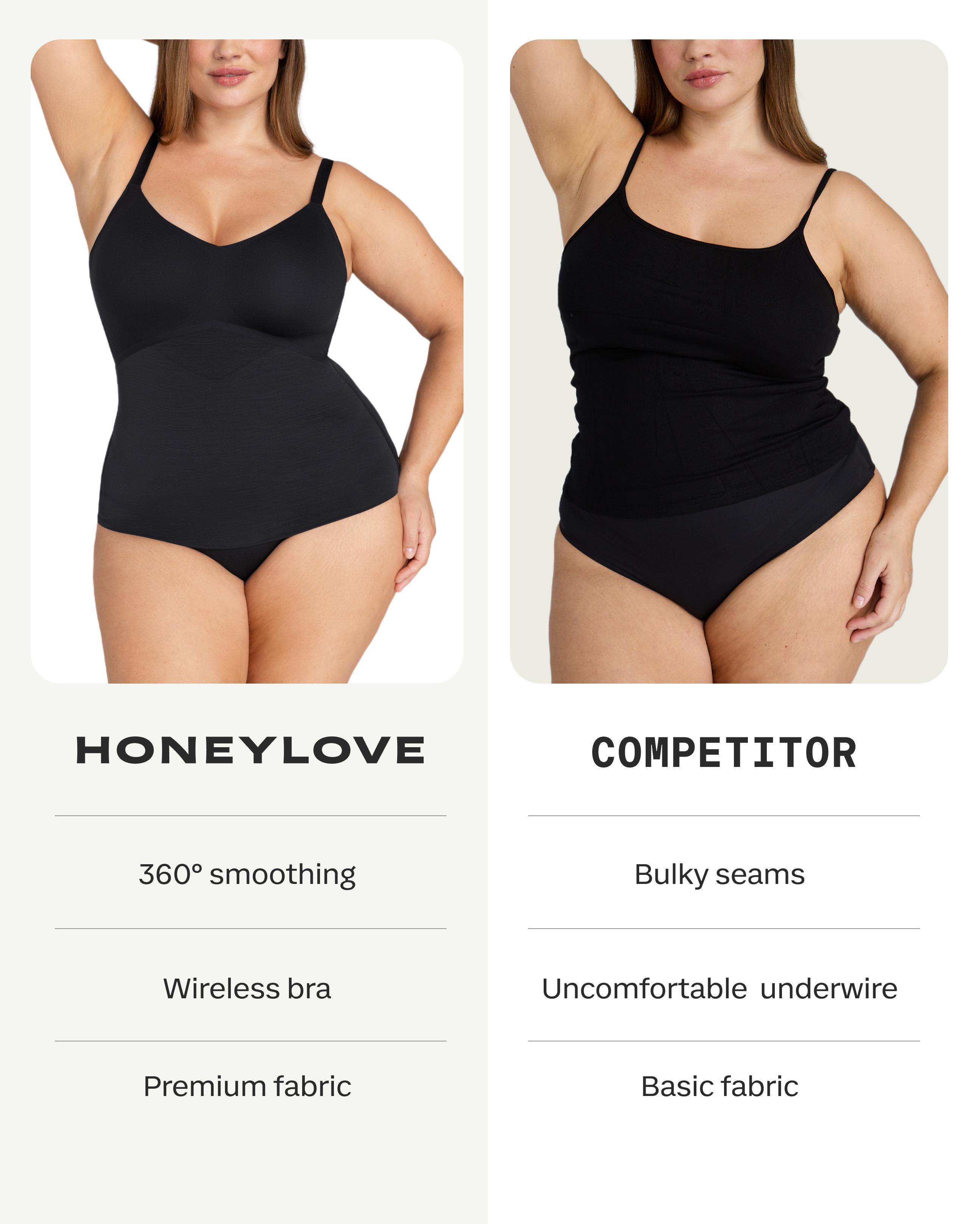 Honeylove LiftWear Cami - Targeted Compression Shapewear Top with Built In Bra