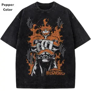 Enji Todoroki Shirt, Endeavor Shirt, Anime Shirt, Vintage T-Shirt- Unisex Streetwear Tee Casual Crewneck Graphic Tee Cotton Short Sleeve Tops