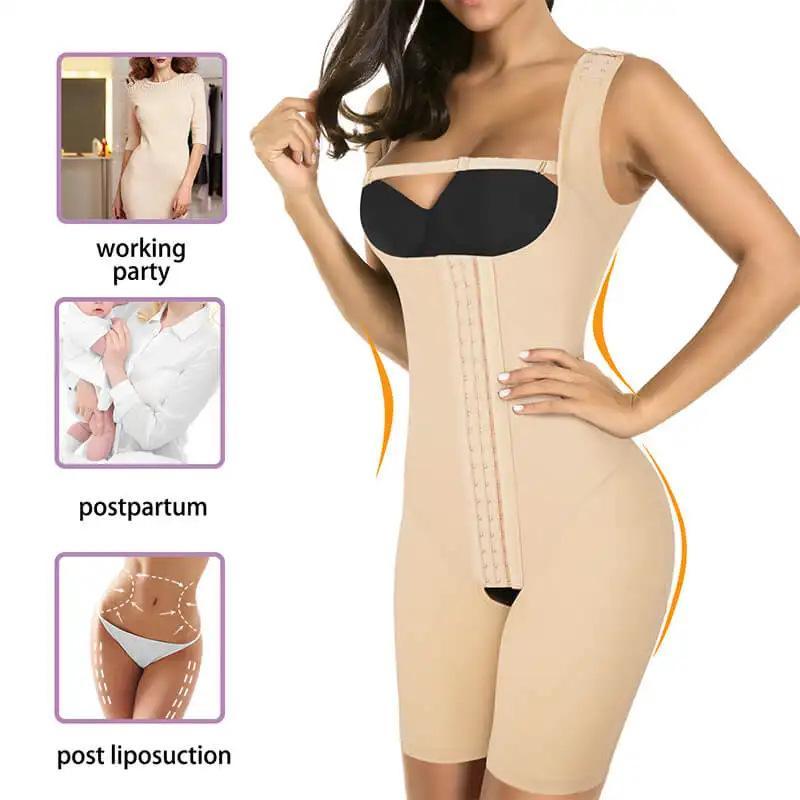 Women's Full-Body Shaper Tummy Control Adjustable Closures Bust-Lifting