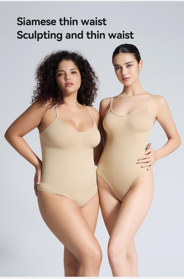 （2 Pack Sexy T-Back Shapewear） Sculpting Bodysuit  sexy woman Comfort Sleeveless