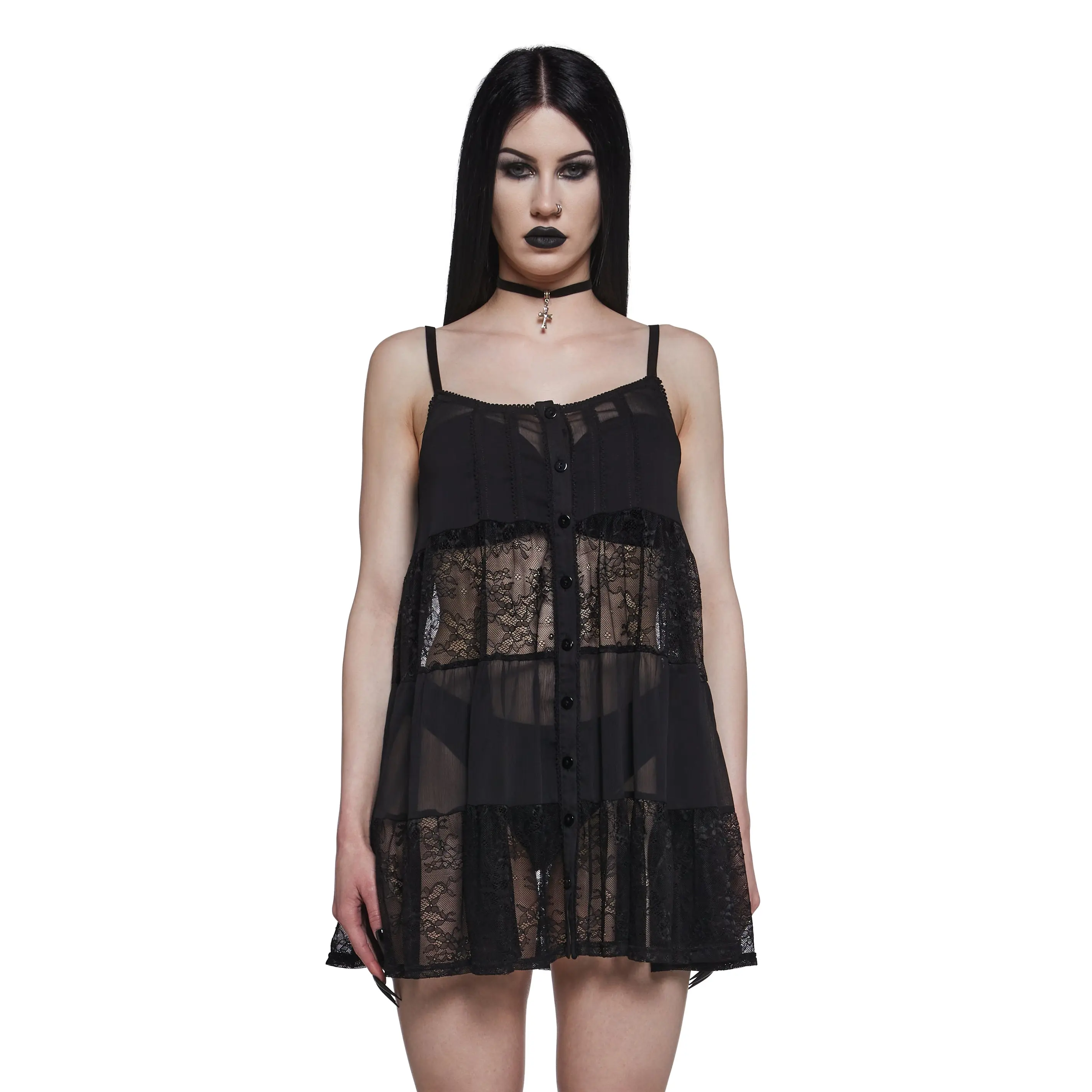 Iris Lace Babydoll Dress
