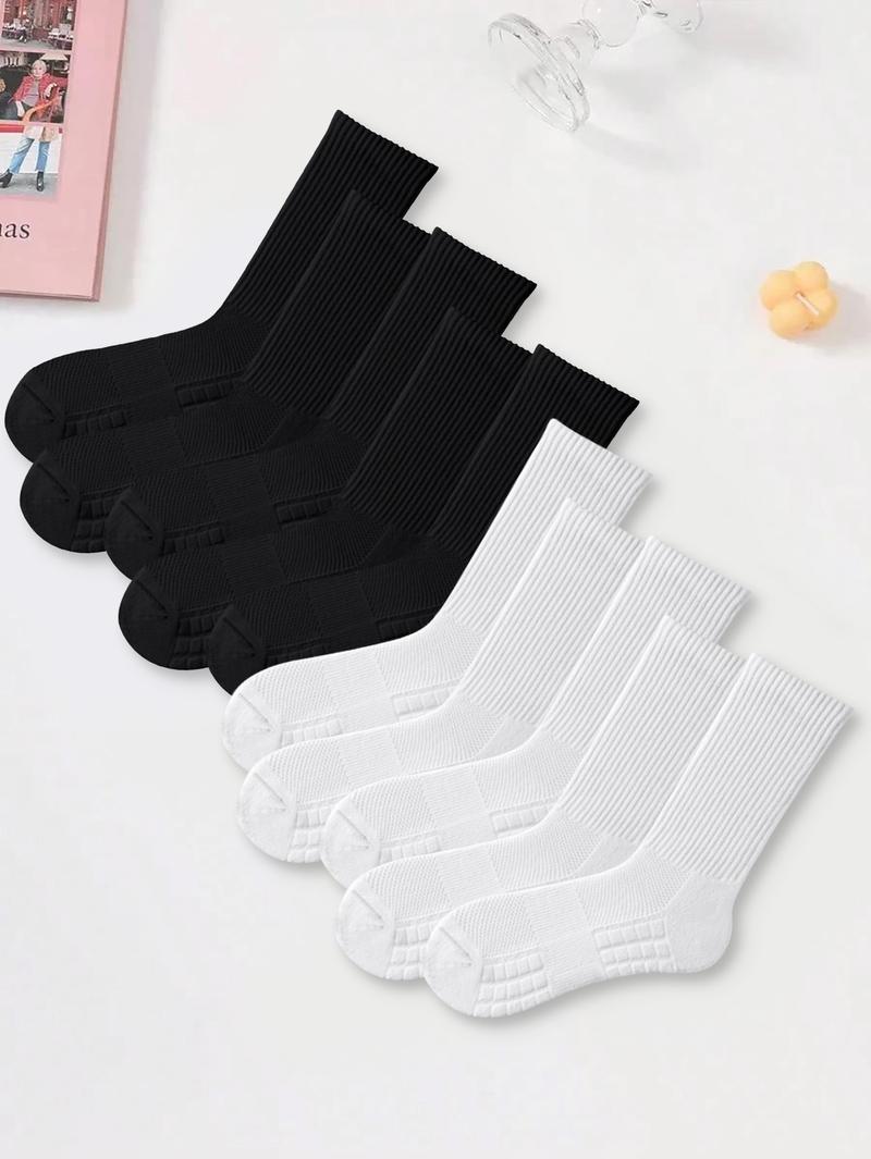 CCCMAI Men's Towel Bottom Socks Long Black & White Comfortable Absorbent for Everyday Wear Soft Feel Full Coverage Support Menswear Soft Stylish CCCMAI Men's Towel Bottom Socks Long Black & White Comfortable Absorbent for Everyday Wear Soft Feel Full Coverage Support Menswear Soft Stylish