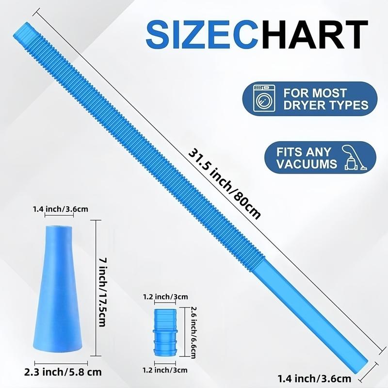 LMMAKE Dryer Vent Cleaner Kit with Universal Connector for All Vacuum Cleaners and Hose Attachments - Flexible Suction Settings & Safety Solution LMMAKE Dryer Vent Cleaner Kit with Universal Connector for All Vacuum Cleaners and Hose Attachments - Flexible Suction Settings & Safety Solution