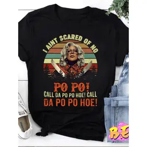 Vintage Retro Madea T-Shirt Featuring Bold Call Da Po Po Design