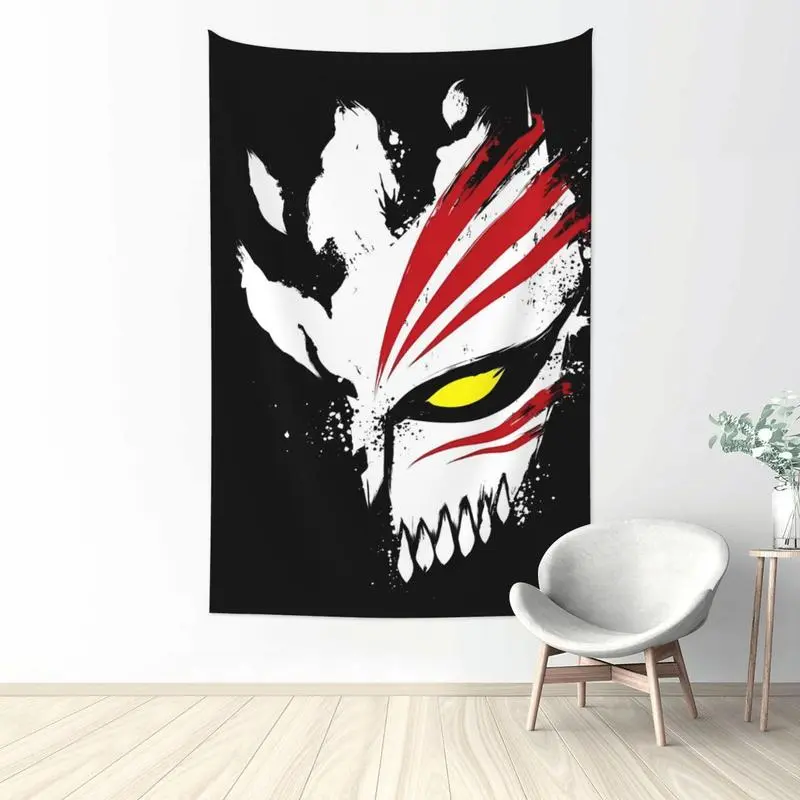 Bleach Ichigo Anime Fluffy Fabric Wall Tapestry, Modern Beautiful Room Decor, Home Living Room Gift, 30x40 in Wall Flag, Cozy Look