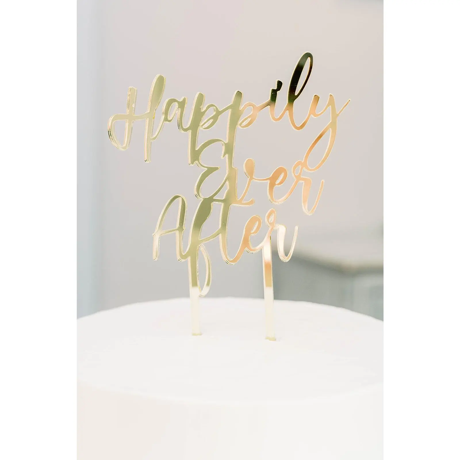 Happily Ever After Acrylic Cake Topper