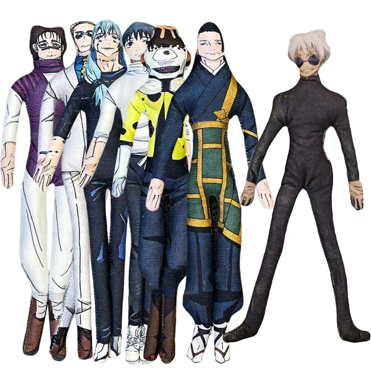 Anime JJK Plush Toys Funny Doll Gojo Geto Plush Shapeshift Choso Figure Creative Mannequin Nanami Kento Action figure Model Gift