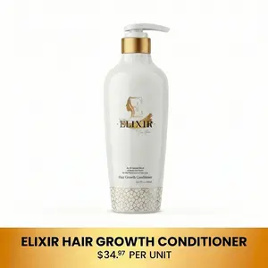 Coco March Elixir Hair Growth Conditioner - Plant-Based Revitalizing Treatment, 16.9 fl oz