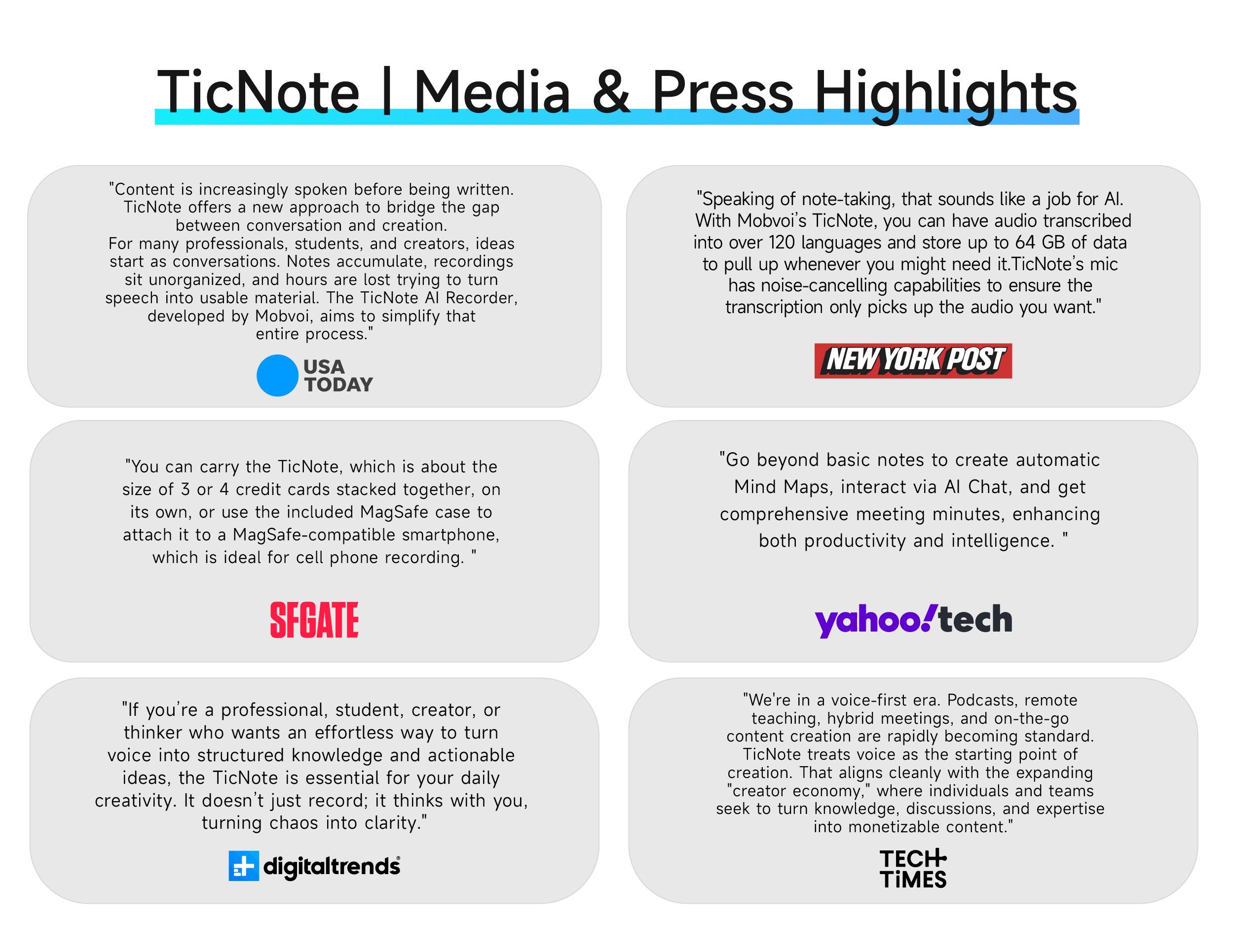 Mobvoi TicNote Agentic AI Notetaker Translator Voice Recorder 64GB Memory Note Recorder 120+ languages with Speaker ID Real-time Transcription and Translation AI Podcast Deep Research Content Creation for Phone Call Lectures Meetings Interviews Mobvoi TicNote Agentic AI Notetaker Translator Voice Recorder 64GB Memory Note Recorder 120+ languages with Speaker ID Real-time Transcription and Translation AI Podcast Deep Research Content Creation for Phone Call Lectures Meetings Interviews