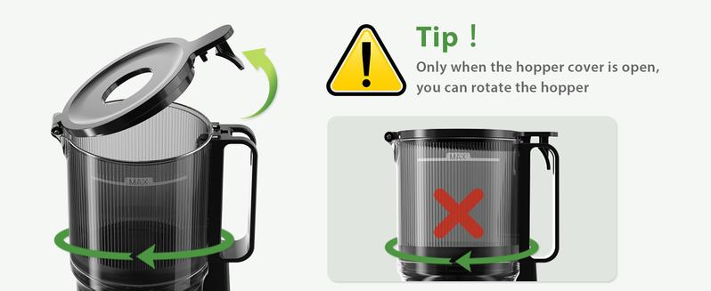 Cold Press Juicer, Hands Free,Juicer Machines with 13.67 inch Circ Feed Chute, Whole Fruit juicer, Juice Extractor for Vegetable and Fruit, High Juice Yield, Easy to Clean with Brush, Ice Fruit, Smart recipes App,2-year warranty