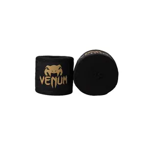 Venum Kontact Boxing Hand Wraps - Black/Gold - 2.5m (98 in)