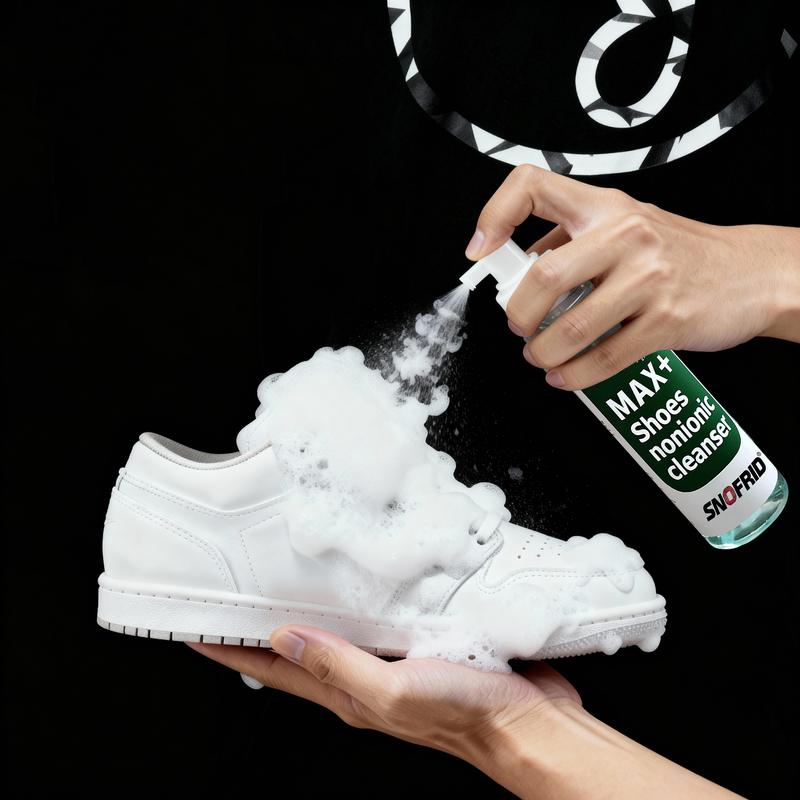 Sonfrid Shoe Cleaner Kits (6.8 oz), Water-Free Foam Shoe Cleaner with Shoe Brush, Sneaker Care, Ideal for Footwear, Full Grain Leather