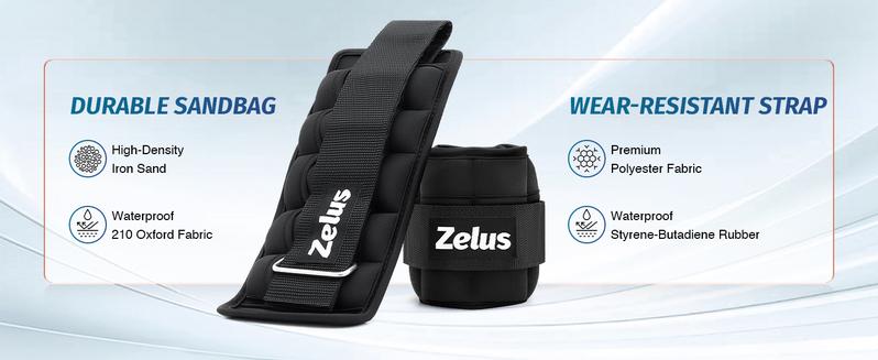 【JumpstartSale】ZELUS 1 Pair Adjustable Sculpting Ankle Weights-Lift Your Glutes, Tone Your Legs & Arms – 4/5/6/10lbs Weight Set with Removable Sandbags, 1–5 lb per Strap for Gym, Yoga, Jogging & Walking