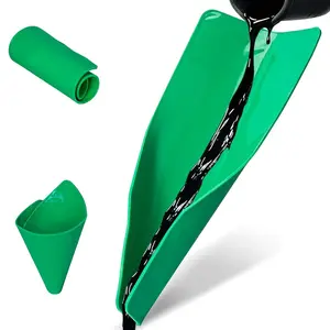 2PCS Flexible Oil Drain Tool Funnel, Reusable Oil Filter Funnel Spill Free, Portable Flexible Draining Tool Can be Molded Into Different Shape