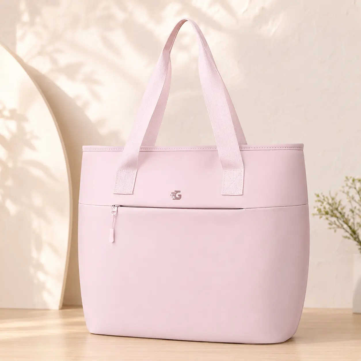 Women's 2-in-1 Insulated Cooler Lunch Tote Bag - Water Resistant, Reusable Grocery Bag with 15.6-in Laptop Compartment for Gym, Yoga, Office Use