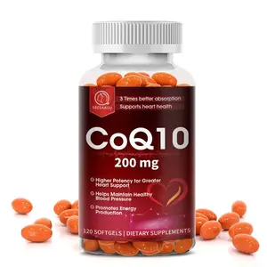 BBEEAAUU High Absorption CoQ10 200MG120 Softgels for Heart Health & Energy Production
