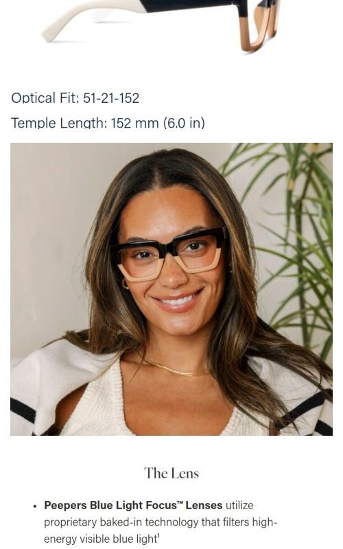 Peepers Take a Bow Blue Light Glasses Frames Lightweight Durable Modern Fashionable Eco-Friendly