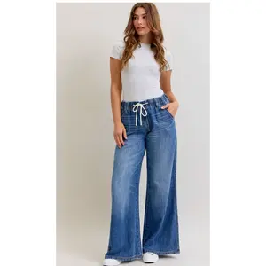 Judy Blue High Waist Palazzo – Featherweight Denim