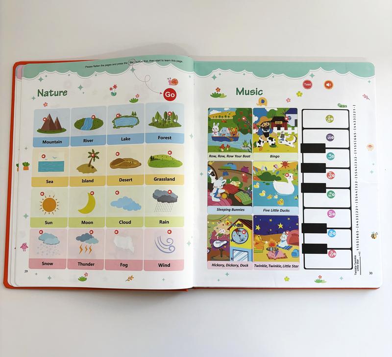 Educational Talking Sound Book with Piano Keys (Colorful Car Design) – 470+ Words, 21 Themes, 6 Songs | Interactive Press-to-Learn Learning Toy | Perfect Gift for Kids Ages 3–9