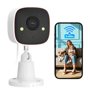 Outdoor/Indoor Security Cameras , 2K 2.4ghz wifi HD Color Night Vision/AI Human Motion Detection /2-Way Audio/IP66 Waterproof Monitor Security Camera for Home,Cloud & 128GB SD Card Storage ,camara de seguridad,baby camera monitor