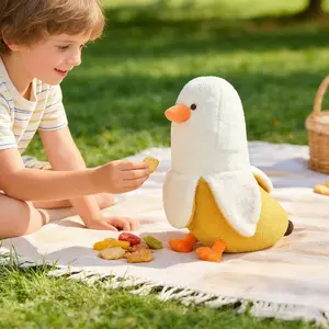 PEACHCAT Cute Banana Duck Plush , Stuffed Animal Toy for HomeDecoration, squishy plushie toy, comfort plush for Gifts Soft Huggable 50cm