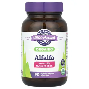 Oregon's Wild Harvest Organic Alfalfa, 90 Organic Vegan Capsules (400 mg per Capsule)