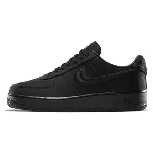 Stussy x Nike Air Force 1 "Triple Black" Low-Top Sneakers Unisex All-Black nike 2000