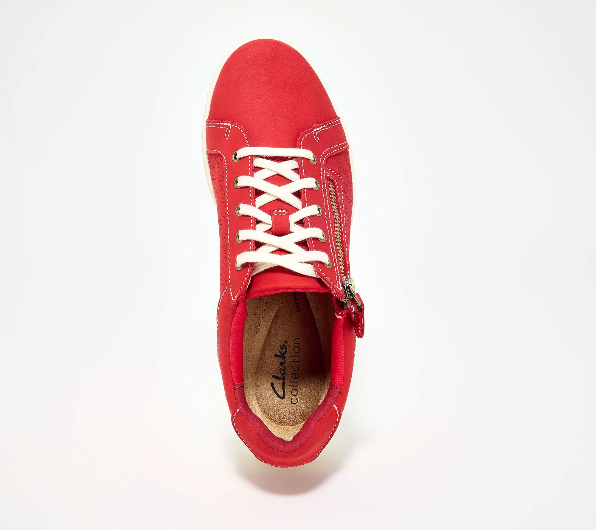 Clarks Collection Perforated Leather Sneaker - Caroline Ayla 