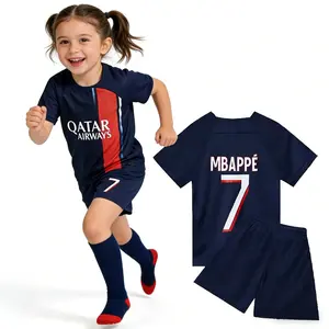 Boys Soccer Jersey # 7 Kids &x Youth Sports FanJerseysFootball Training Clothes for 4-14 Years+ Sock forthe ball