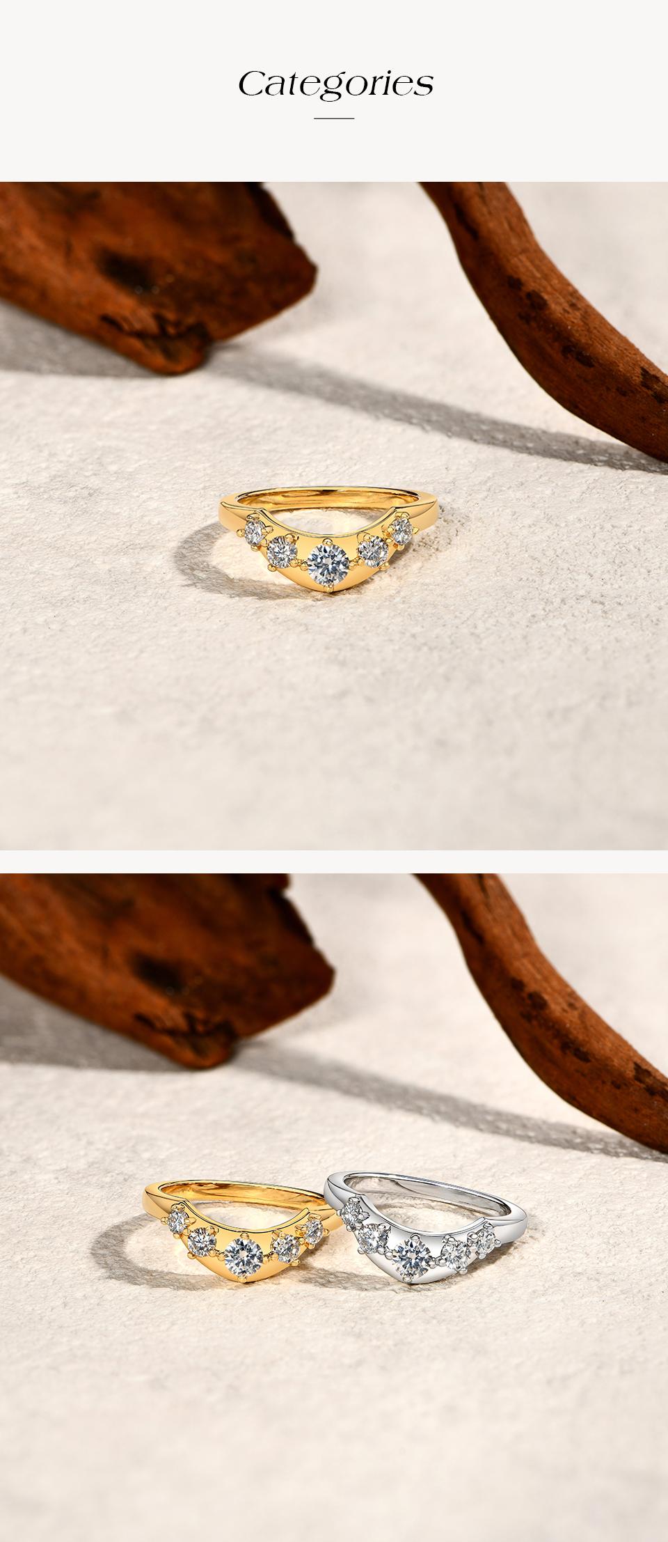 ATTAGEMS Synthetic Moissanite Wedding Band Rings for Women 925 Sterling Silver Rings Eternity Stackable Engagement Ring Anniversary Classic Band Jewelry R272 SpringStatements