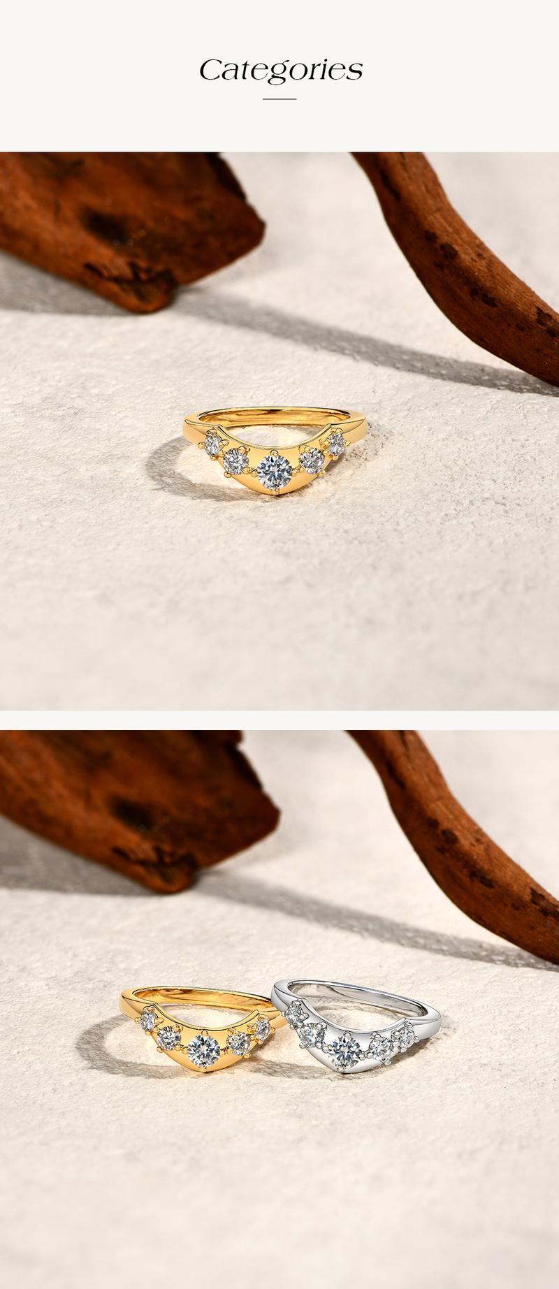 ATTAGEMS Synthetic Moissanite Wedding Band Rings for Women 925 Sterling Silver Rings Eternity Stackable Engagement Ring Anniversary Classic Band Jewelry R272