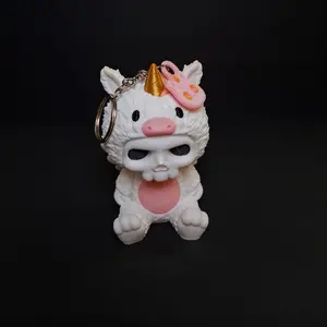 Unicorn Skeleton Keychain