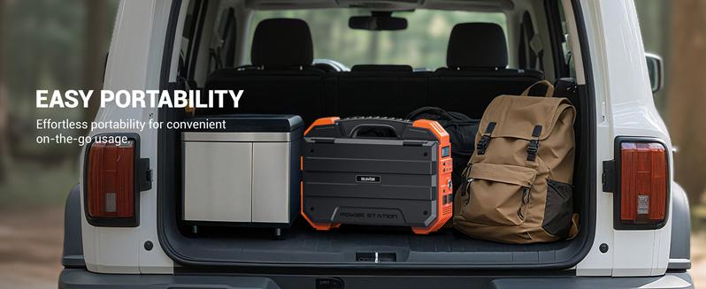 BLAVOR 1600W (Peak 3200W) Portable Power Station with Built-in Solar Panel, 1024Wh LiFePO4 Battery, 100W USB-C Fast Charge, Solar Generator for Home Backup, Camping, Power Outages & RV