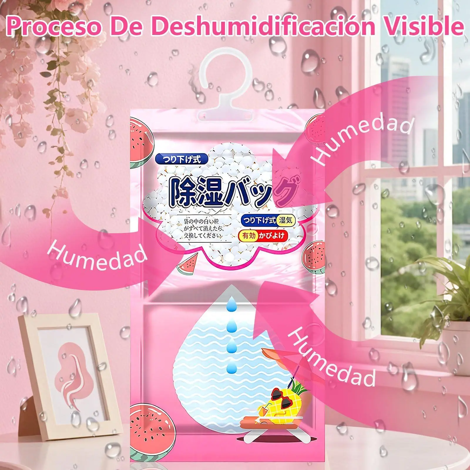 20pcs Humedad Absorbedor, Bolsa Desecante Higroscópica Para Colgar, Bolsa Antihumedad para Habitacion, Adecuado para Dormitorio, Armario, Aseo, Sótano, Trastero.
