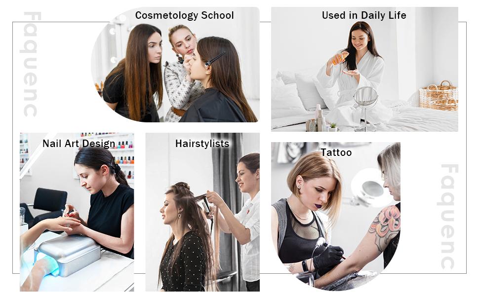 Rolling Makeup Case with Wheels Professional Cosmetology Trolley Case with 2 Large Drawers Travel Makeup Train Case with Pouch Nail Suitcase