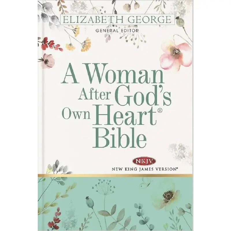 A Woman After God's Own Heart Leather Study Bible - Elizabeth George Series Reference Bible, 1792 Pages, 365 Devotionals Keep Faith Daily, 150 Biographies, 25 Topical Reflections, 250 Highlighted Verses, 400 Wisdom Whispers