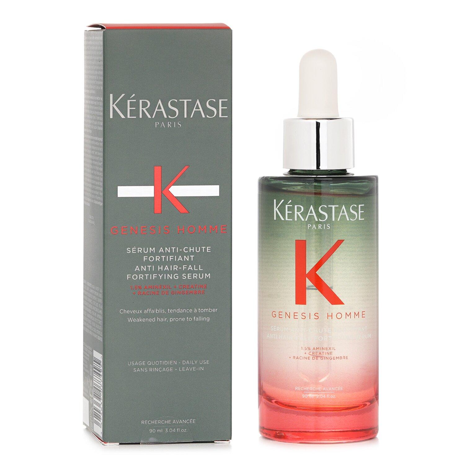 【New Drops】Kerastase Genesis Hair Serum | Daily Strengthening Treatment for Weak or Damaged Hair | Nourishes and Reinforces Hair | Anti-Breakage | Silicone-Free | For Weakened Hair | Serum Fortifiant ,90ml/3.04oz (Random Packing)