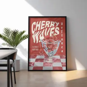[Sale Up To 45%] - (Free Ship)(UNFRAMED) Cherry Waves Print Deftones Poster Deftones Poster 90s Metal Poster Metal Music Wall Decor (No Frame)