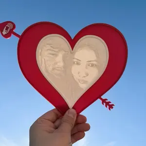 Heart shaped lithophane box