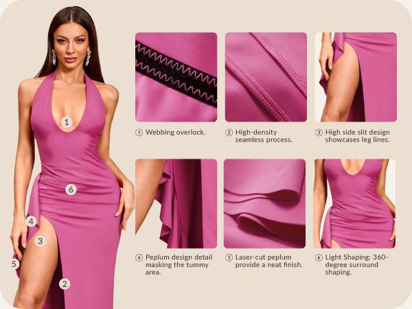 CurvySweet Women's Off-Shoulder Strapless Tulle Cami Dress with Built-in Shapewear & Bra Support for Cocktail Parties & Weddings 537A SpringStatements