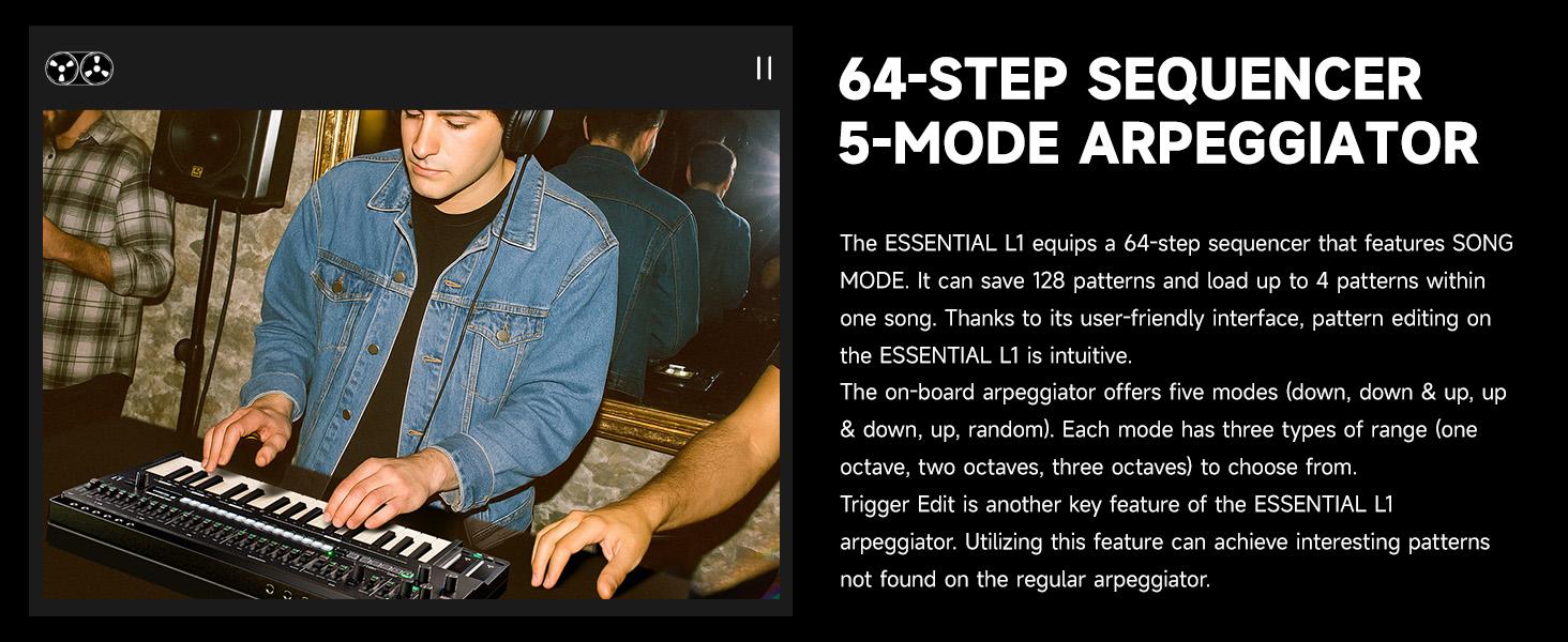 Donner KB-32M Keyboard Matching with Essential L1 Monophonic Analog Synthesizer