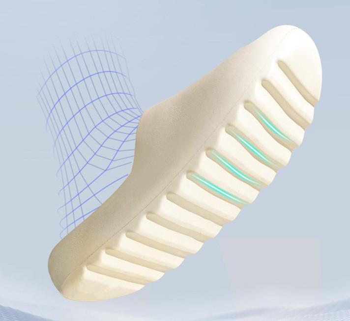 rosyclo Cloud Slides for Women Men - Ultra Soft Thick Sole Pillow Slippers, Non-Slip Lightweight Foam Slippers, Waterproof House Shoes for Shower & Beach